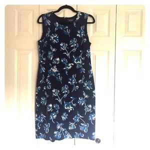 Lands End Ponte knit sleeveless dress with pockets